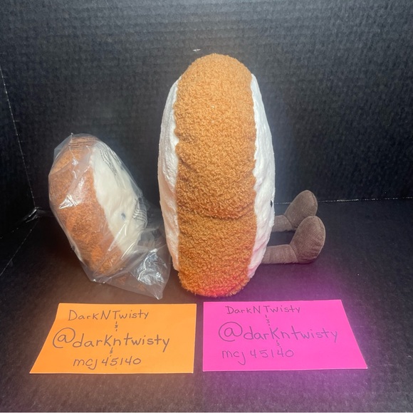 BNWT SET OF 2 JELLYCAT TOAST LARGE AND SMALL PLUSH - Picture 9 of 10